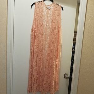 XL Lace Peach LuLaRoe Joy